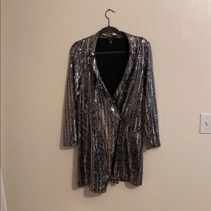 Sequin wrap dress